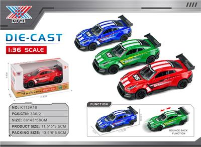 1:40 合金车  GTR  回力（1只装） - OBL10359783