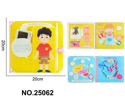 蒙氏儿童早教益智蓝色人体书 - OBL10361487