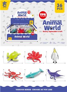 海洋系列（蓝鲸 乌龟 八爪鱼 企鹅 帝王蟹 魔鬼鱼） - OBL10361724