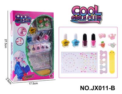 DIY美甲套装（指甲油+3D美甲贴+指甲锉+戒指+分趾器） - OBL10363553