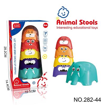 卡通动物叠叠乐玩具 - OBL10364766