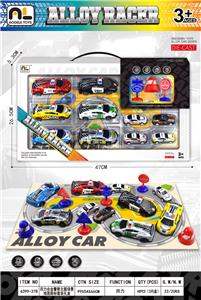 回力合金警察主题场景地图路标套装礼盒 - OBL10364871