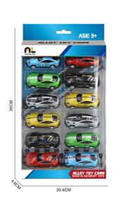 8.6合金车12只盒装 - OBL10364923