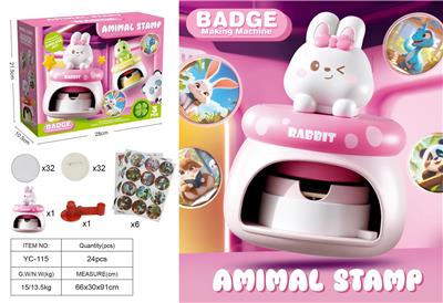 卡通兔子徽章机 - OBL10365236