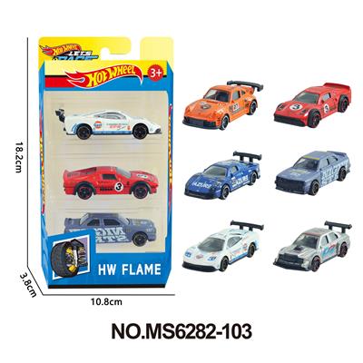 6款1:64风火轮合金车3只装 - OBL10366655