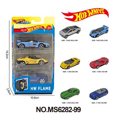 6款1:64风火轮合金车3只装 - OBL10366684