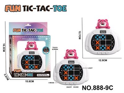 草莓熊小头触摸屏益智玩具井字棋游戏机3粒7号电池（不包电） - OBL10370424