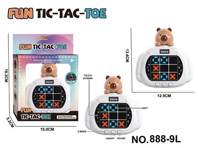 卡皮巴拉小头触摸屏益智玩具井字棋游戏机3粒7号电池（不包电） - OBL10370431