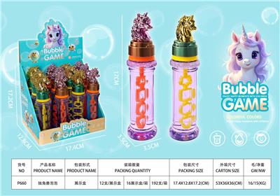 镀金独角兽泡泡棒 - OBL10372546