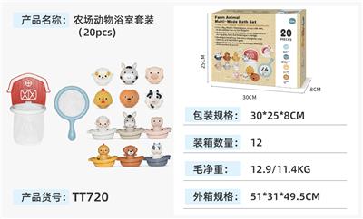 农场动物浴室套装（20PCS） - OBL10375243