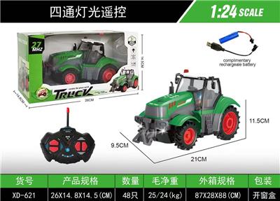 1:24四通灯光遥控农夫车 - OBL10376953