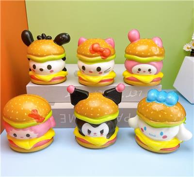 多款网袋混装三丽鸥汉堡慢回弹 - OBL10378349