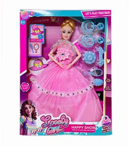 11.5寸实心芭比娃娃活动关节(首饰吸塑）套装 - OBL10379353