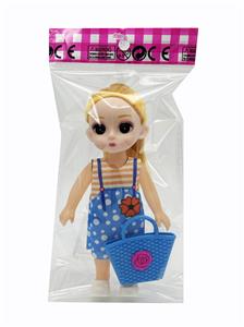 6寸叶罗丽芭比娃娃女孩娃娃金发马尾女童公仔空心娃娃 - OBL10380173