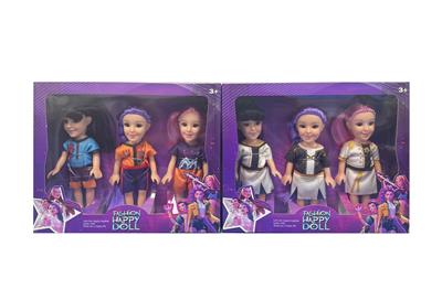 6寸实身3D眼K-POP猎魔女团娃娃(3只装) - OBL10380218