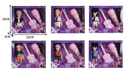 6寸实身3D眼K-POP猎魔女团娃娃带配件 - OBL10380222