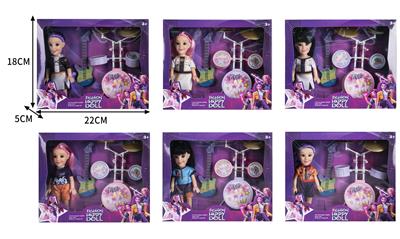 6寸实身3D眼K-POP猎魔女团娃娃带配件 - OBL10380223