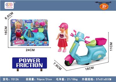 芭比配惯性摩托 - OBL10380443