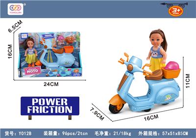芭比配惯性摩托 - OBL10380444