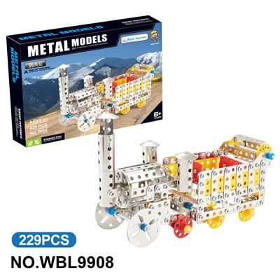 儿童益智玩具新品跨境DIY益智科教金属积木拼装-游览火车429PCS - OBL10380543