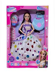 11.5寸实心芭比娃娃活动关节(贝壳包包）套装 - OBL10380959