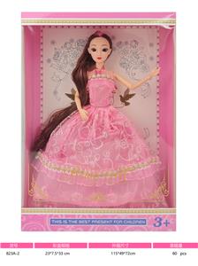 11寸实身九关节3D眼芭比娃娃 - OBL10381014