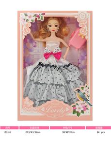 11寸实身九关节3D眼芭比娃娃 - OBL10381023