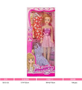 11寸空身芭比娃娃加4挂衣 - OBL10381032