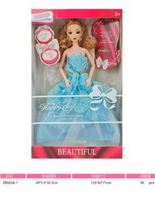 11寸实身九关节3D眼芭比娃娃 - OBL10381059