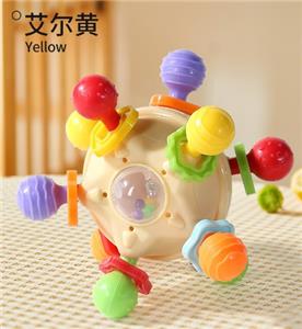 婴儿牙胶玩具手抓球/黄色 - OBL10381348