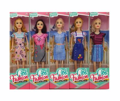 11寸实身活手时尚芭比 5款混装 - OBL10381359