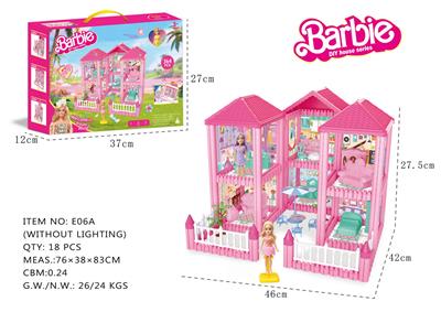 DIY益智拼装积木芭比娃娃别墅6间  364 PCS     （无带灯） - OBL10381413