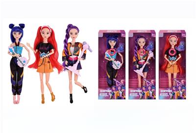 11寸实身K-POP猎魔女团娃娃带配件 - OBL10381626