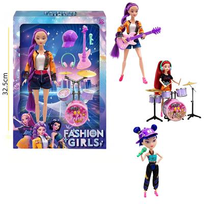 11寸实身K-POP猎魔女团娃娃带配件 - OBL10381643