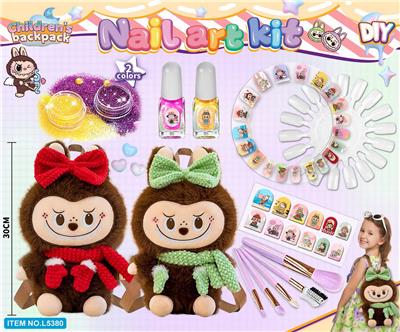 30CM拉布布背包配纹身美甲贴套装 - OBL10382693