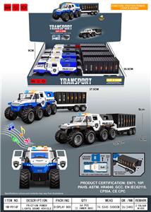 惯性征服者萨满越野警车拖防爆车/灯光/音乐3按键/可开车门 - OBL10382739