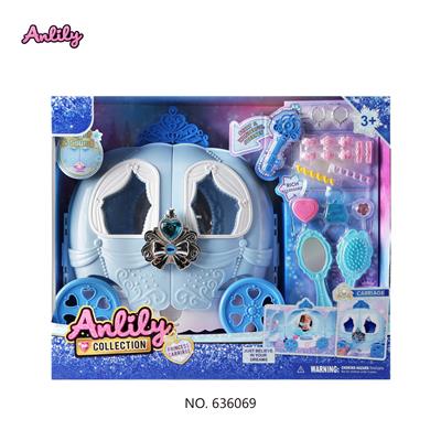 安丽莉南瓜车梳妆套装 灯光声音(无娃娃) 2粒AA 不包电 - OBL10382954