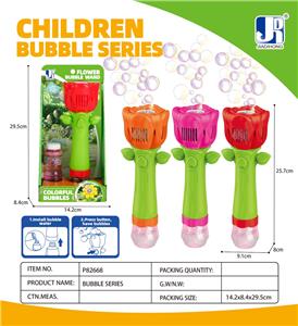 电动带灯光多孔玫瑰花泡泡棒 - OBL10383035