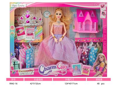 11寸实身九关节芭比娃娃 - OBL10384231