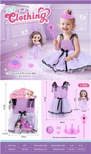 可爱仿真公主裙芭芘娃娃饰品 - OBL10384729