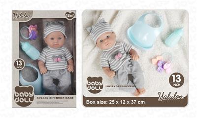 13寸全搪胶初生娃娃 - OBL10384794