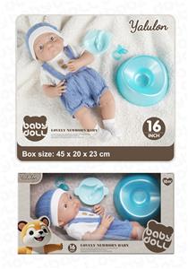 16寸全搪胶初生娃娃 - OBL10384803