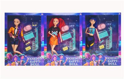 11.5寸十一关节实身K-POP猎魔女团露米佐依米拉 带吉他吸塑 3款混 - OBL10384835