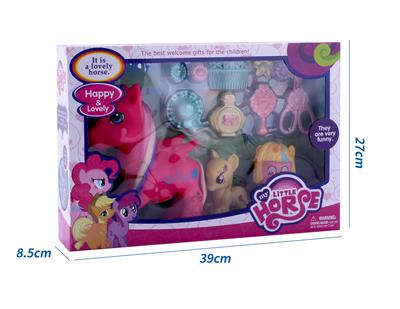 新款礼盒装搪胶音乐飞马带剪刀吸塑配件 - OBL10385104