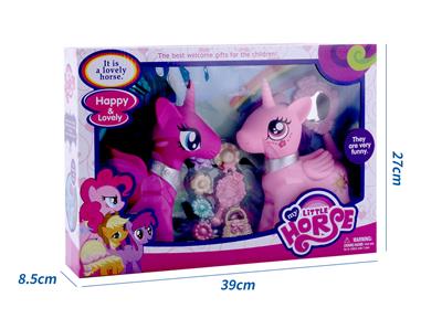 新款礼盒装2只搪胶角马带梳子、手提包吸塑配件 - OBL10385108