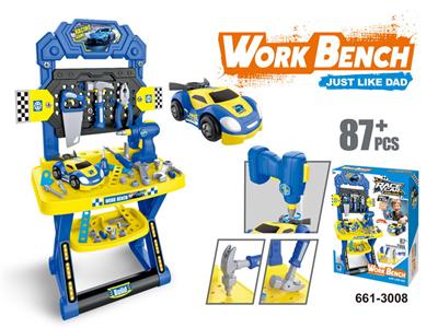 赛车灯光电钻工具台蓝色 - OBL10385746