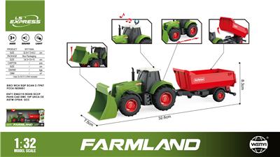 1:32惯性农夫倾卸拖车（带灯光声音） - OBL10386200