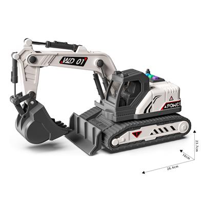 1：18声光惯性工程车-挖土机
（英文珍藏版） - OBL10386287