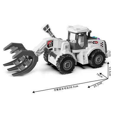 1:16声光惯性短款抓铲装载车-英文珍藏版 - OBL10386296