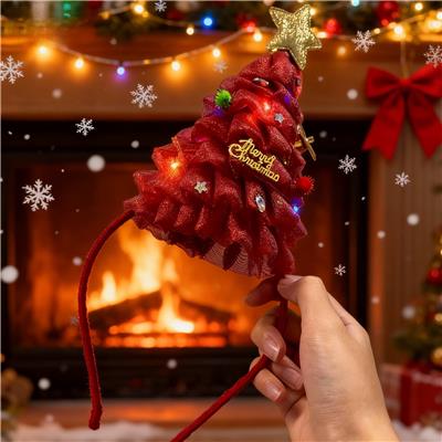 红色圣诞树发箍 - OBL10387206